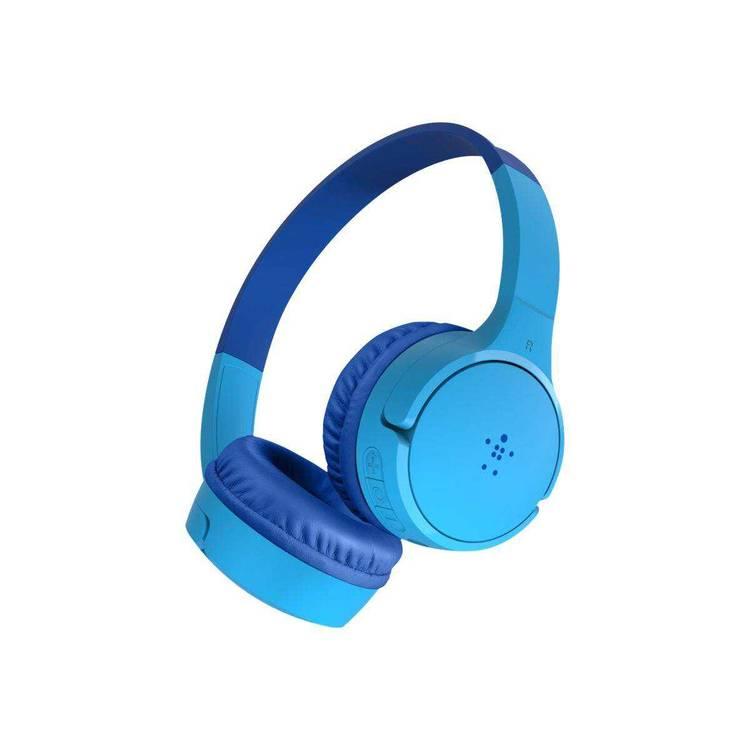 Belkin SoundForm Mini Wired On-Ear 3.5mm Cable with Microphone Headphones for Kids - Blue