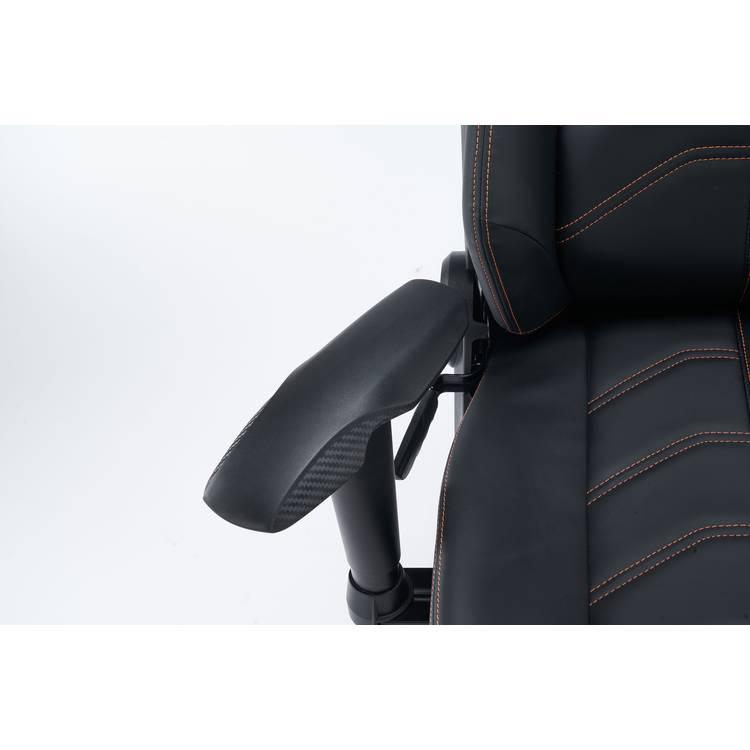Porodo Gaming Predator Pro Chair Molded Backrest & Seat with 2D Armrest - Black/Orange