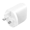 Belkin Boost Charge Pro Dual USB-C Wall Charger with PPS 60W 3pin - White