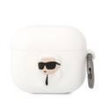 Karl Lagerfeld 3D Silicone NFT KARL for Airpods 3 - White