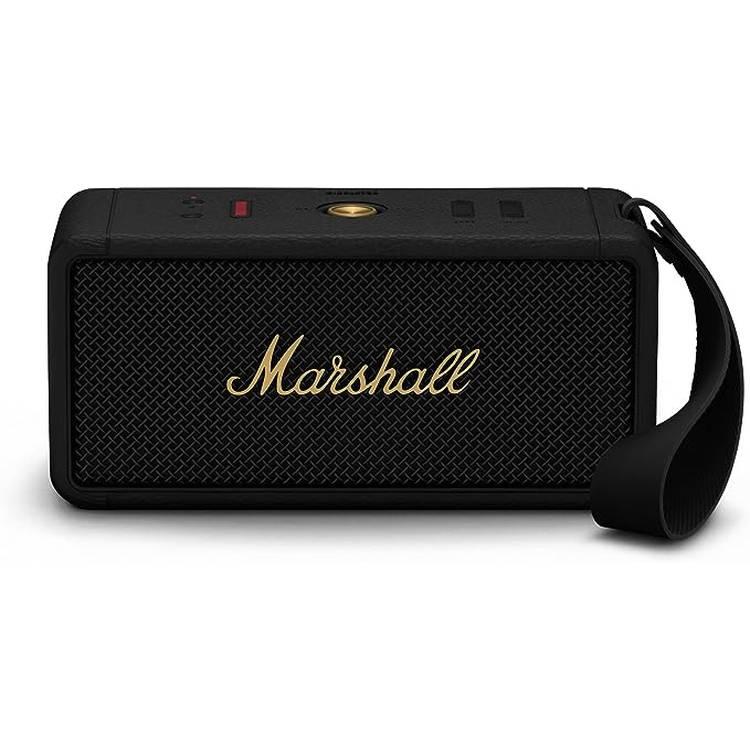 Marshall Middleton Portable Bluetooth Speaker - Black and Brass