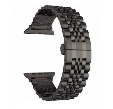 Devia Stainless Steel Link Watch Band 38/40mm - Black