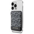 Guess Wallet Cardslot Stand Gcube Stripe Magsafe - Black