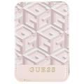 Guess Wallet Cardslot Stand Gcube Stripe Magsafe - Pink
