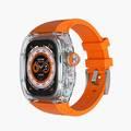 Green Lion La Royal Silicone Strap Case Watch 49mm - Orange