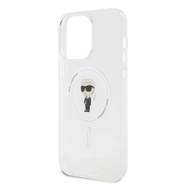 Karl Lagerfeld Magsafe IML IKonIK Case for iPhone 15 Pro - Transparent