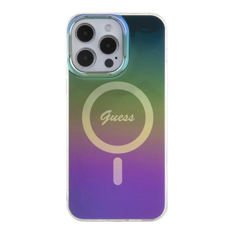 Guess IML Magsafe Case  - Black - iPhone 15 Pro