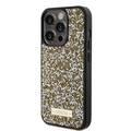 Guess Rhinestone Case with Metal Logo - Yellow - iPhone 15 Pro Max