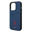 U.S.Polo Assn. PU Card Slot DH Hard Case  - Navy - iPhone 15 Pro Max
