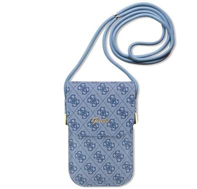 Guess 4G Cord Script Wallet Bag - Blue