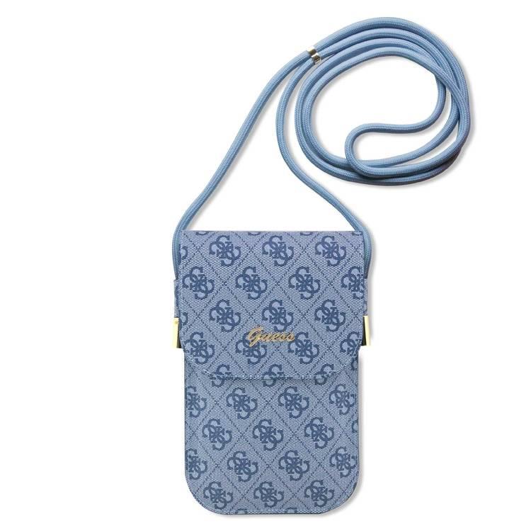 Guess 4G Cord Script Wallet Bag - Blue