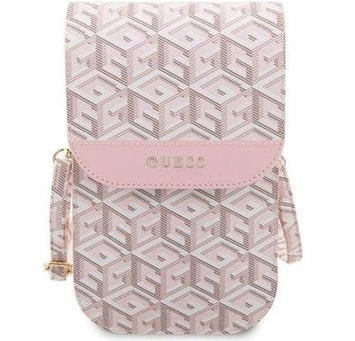 Guess Gcube Stripe Wallet Bag - Pink