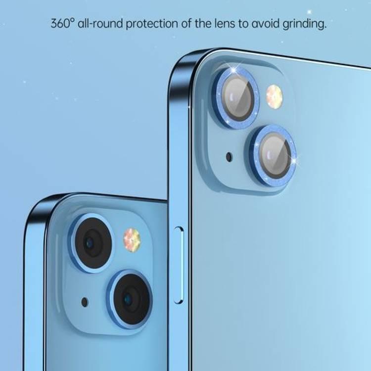 Devia Peak Series Camera Lens Protector with Diamond Process (3pcs) for iPhone Pro 14 / 14 Pro Max - Sierra Blue