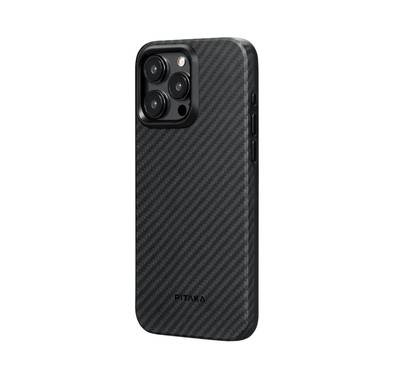 Pitaka MagEZ Case Pro 4 For iPhone 15 Pro (6.1") - Black/Grey Twill