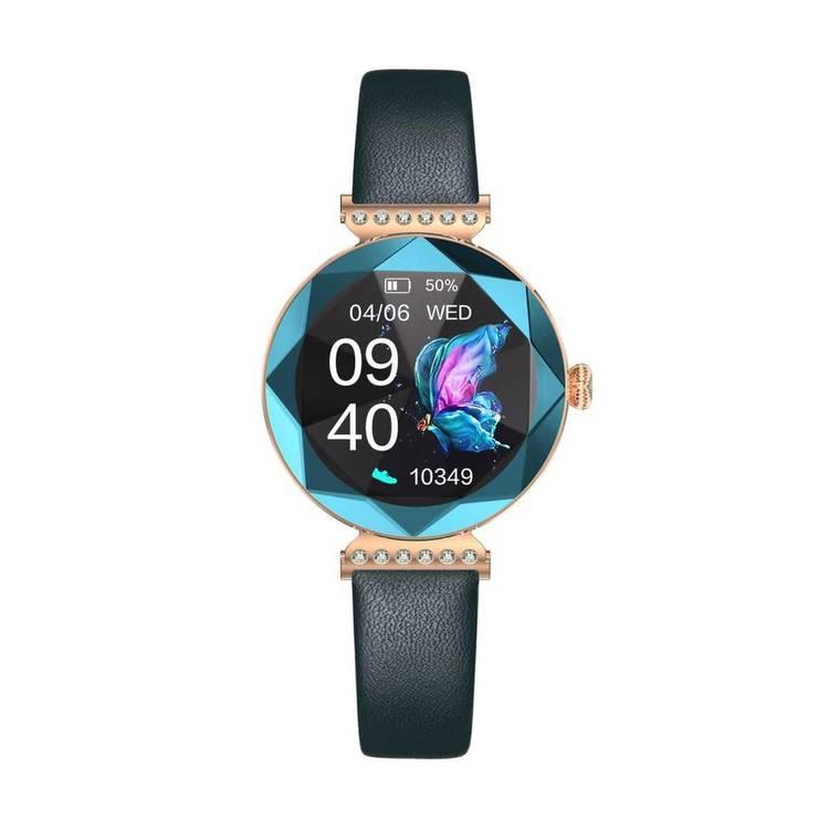 Green Lion Swarovski Smart Watch - Blue