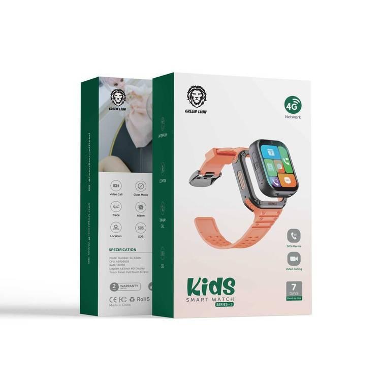 Green Lion 4G Kids Smart Watch Series 3 - Orange