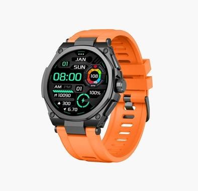 Green Lion Grand Smart Watch with Black Case - Orange