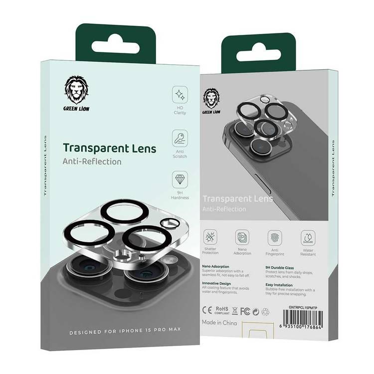 Green Lion Transparent Lens for iPhone 15 Pro / iPhone 15 Pro Max - Transparent