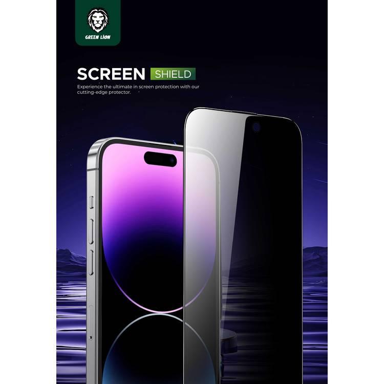Green Lion 9H Steve Privacy Screen Protector For iPhone 15 Pro Max -  Black