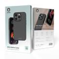 Green Lion IMD Matte Case For iPhone 15 Pro Max - Black