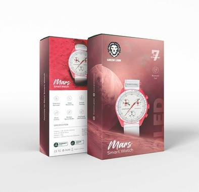 Green Lion Journey to Mars Smart Watch - Red