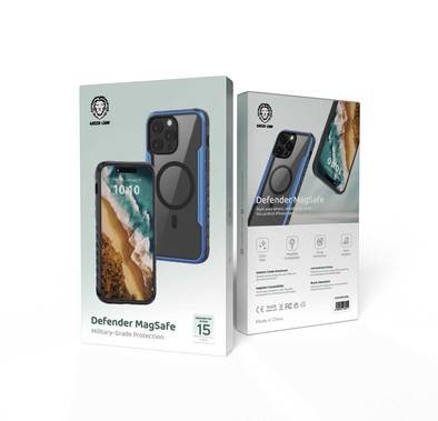 حافظة هاتف iPhone 15 Pro من Green Lion لهاتف Defender Magsafe - أزرق داكن