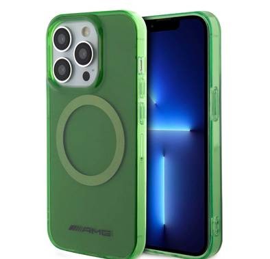 AMG iPhone 15 Pro Max For Magsafe Transparent Case  - Green