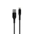 Green Lion USB-A to Lightning Braided Cable  1M  - Black