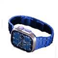 Levelo RoyalLink Stainless Steel Metal Watch Strap - Blue