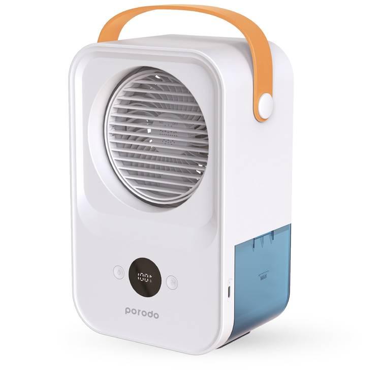 Porodo LifeStyle Nano Mist Air Cooling Fan with Remote 650mL 2000mAh - White