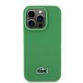 Lacoste HC MagSafe Iconic Petit Pique PU Woven Logo for iPhone 15 Series - Green - iPhone 15 Pro