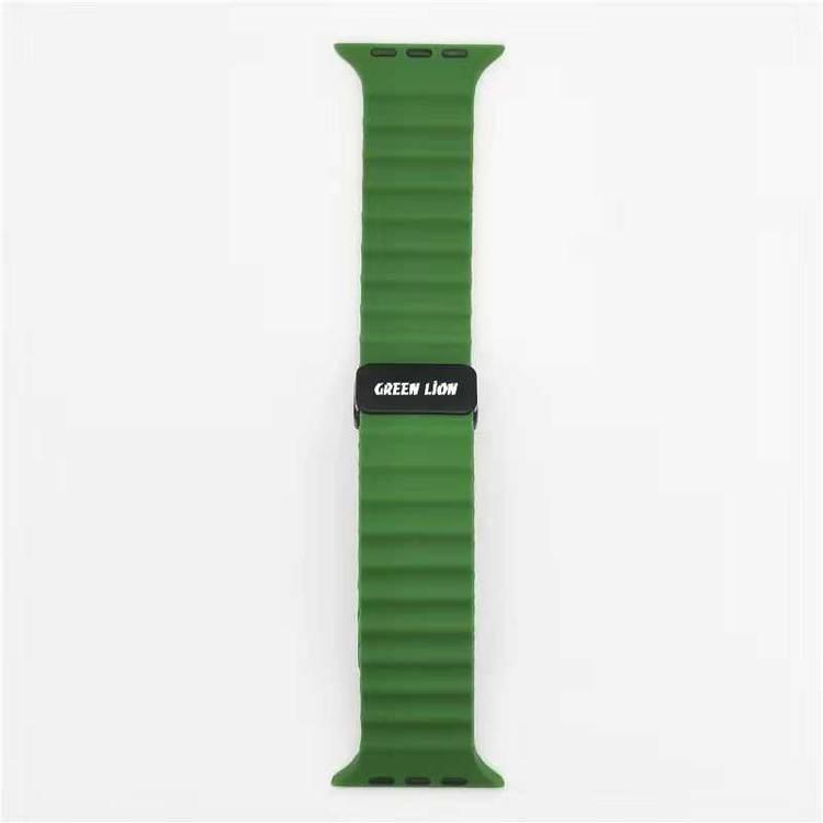 Green Lion Wave Mettalic Watch Band 42/44/45/49MM - Green