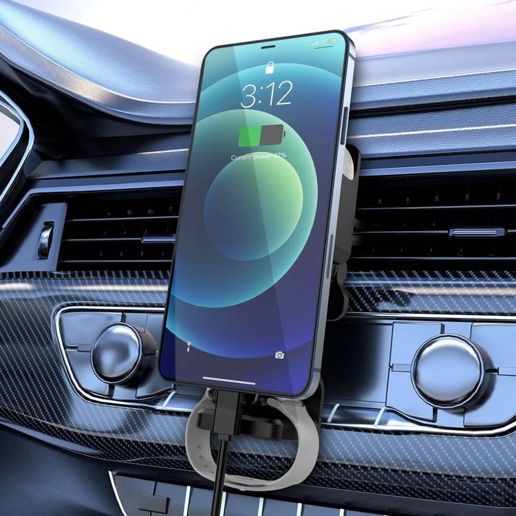 Levelo Aspen 3 in 1 Wireless Car Charger - Black