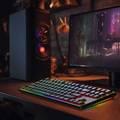Porodo Gaming 3in1 Wireless Mechanical Keyboard TKL Gateron Switch (Blue) - Black