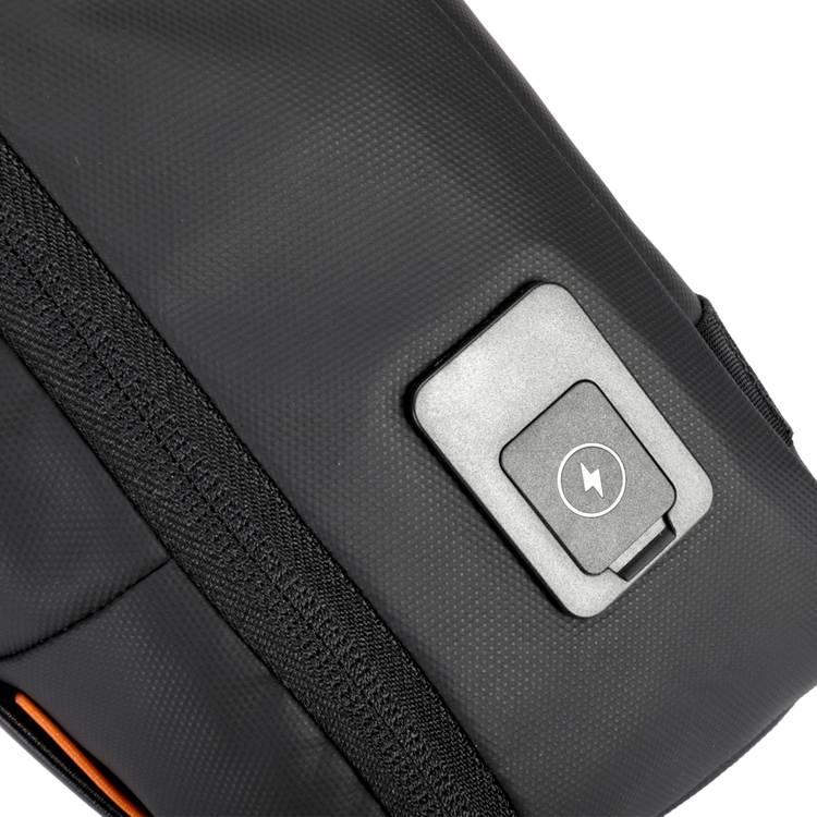 Porodo Gaming Water-Resistant PU Sling Bag With USB-C Port - Black