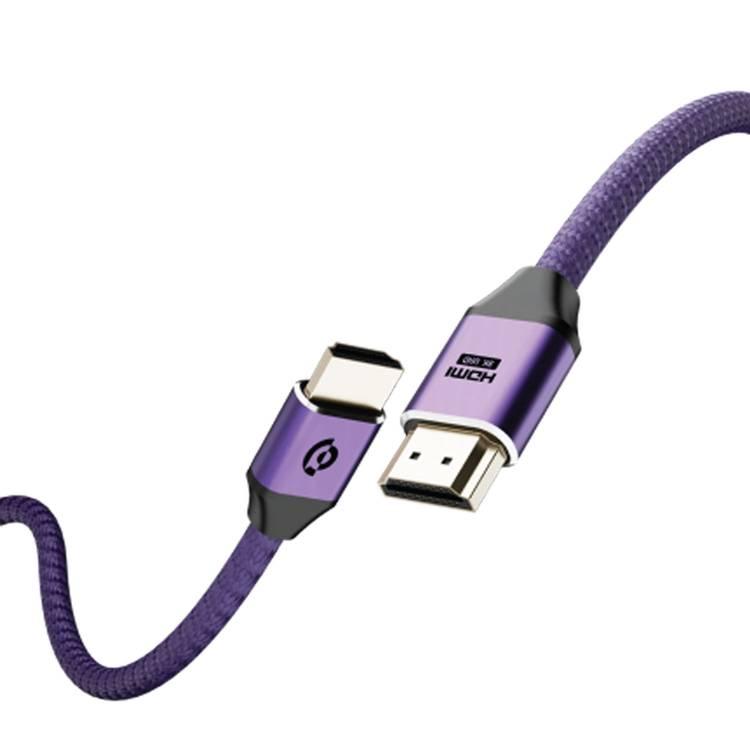 Powerology 8K HDMI to HDMI Braided Cable - Purple - 2M