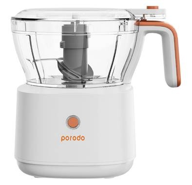 Porodo LifeStyle 4in1 Mini Food Processor with 88W Rated Power - White