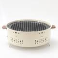 Porodo Lifestyle Camping Mini Outdoor Round BBQ/Charcoal Grill - Light Brown