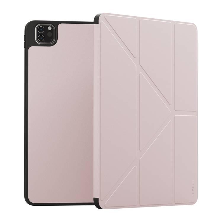 Levelo Elegante Hybrid Leather iPad 10.2  Case - Pink