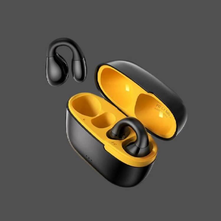 Porodo Soundtec Air Conduction TWS Earbuds - Black/Yellow