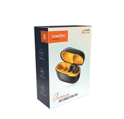 Porodo Soundtec Air Conduction TWS Earbuds - Black/Yellow