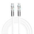 Porodo Single Head Rotating Cable with Type- C to Lightning Charging and Data Transfer Connector and PD100W - White - 1M