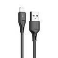 Porodo 12W Double USB 2.4A Charger UK with A-Lightning 1.2M Cable - Black