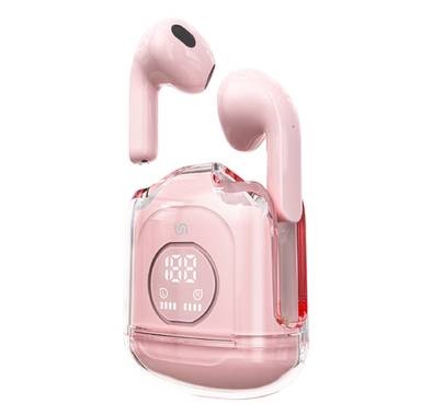 Porodo Soundtec Lucid True Wireless with Display and Intelligent Touch Control - Pink