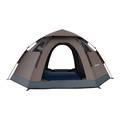 Porodo Lifestyle Camping Tent with 4 Person Capacity and Easy Automatic Pop Up  - Brown