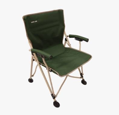 Green Lion Outdoor Camping Chair With Carrying Bag - Dark Green
