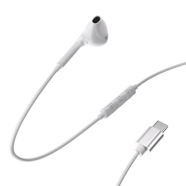 Powerology Mono USB-C Earphones - White