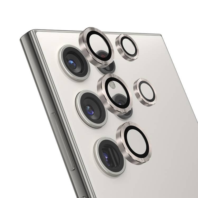 Green Lion Camera Lens Armor For Samsung Galaxy S24 Ultra - Gray
