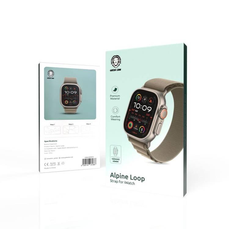 Green Lion Alpine Loop Strap For iWatch 49 /45/44/42mm - Olive