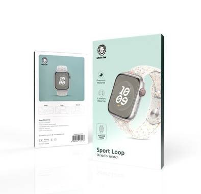 Green Lion Sport Loop Watch Strap 49 /45/44/42mm - Pure Platinum